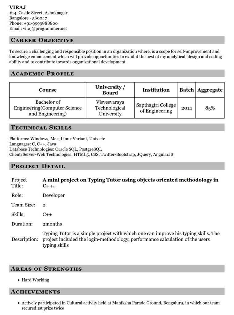 best free downloadable resume templates 2018